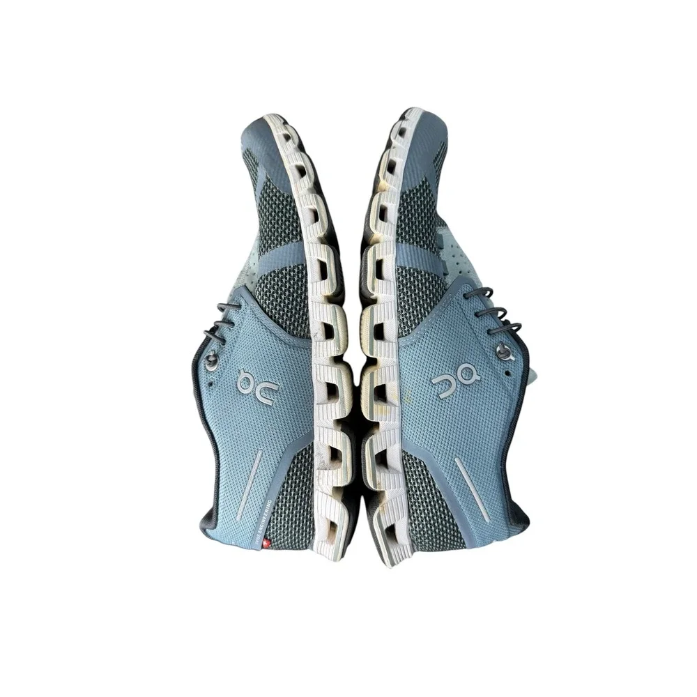 On Cloud Running Tide Magnet Blue Grey Mesh Low Top Sneakers Womens 9